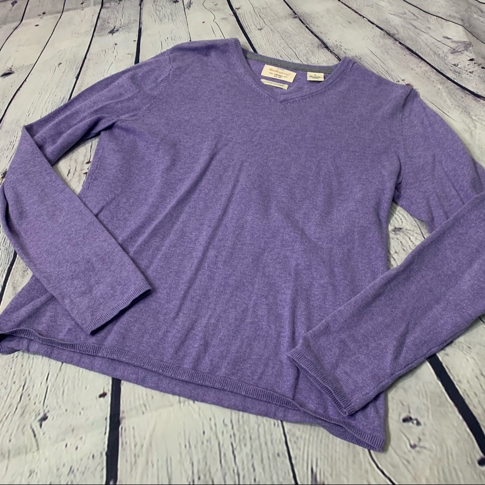 Weatherproof Cotton Cashmere Sweater Size M